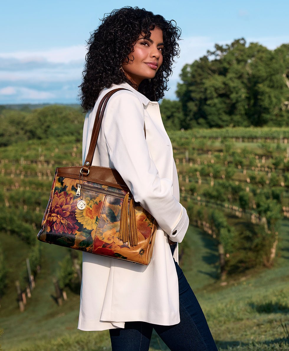 poppy tote multi print